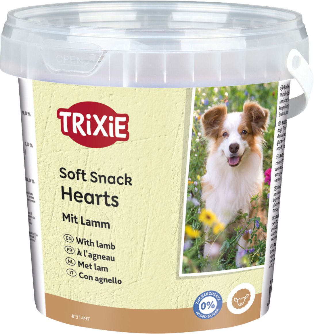 Dog Snack Sof Happy Hearts 500g TX31497