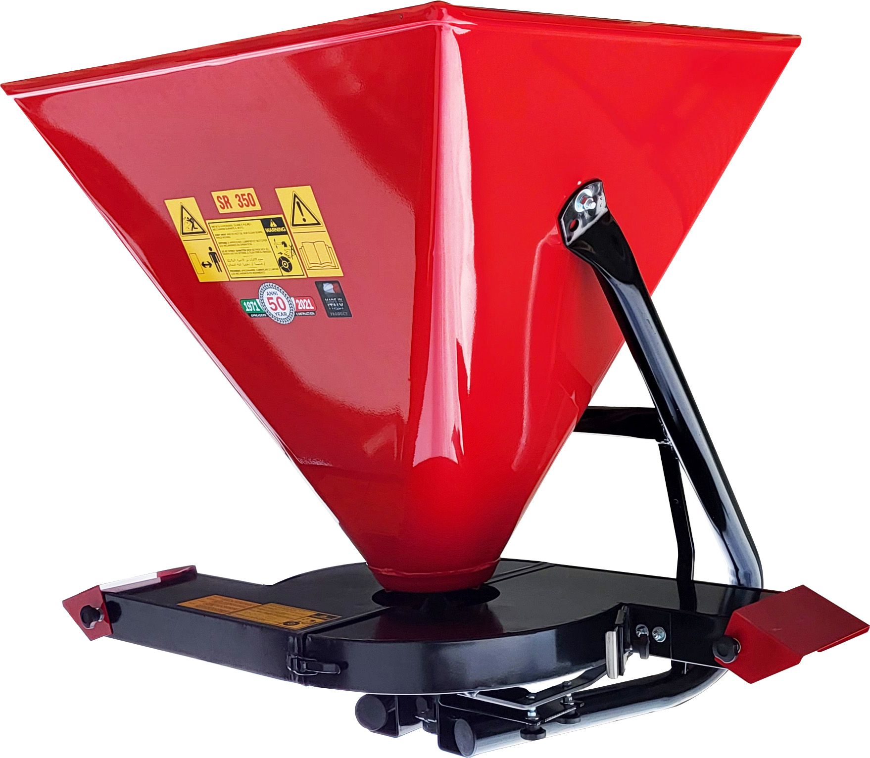Fertilizer Spreader 350lt double sided conveyor