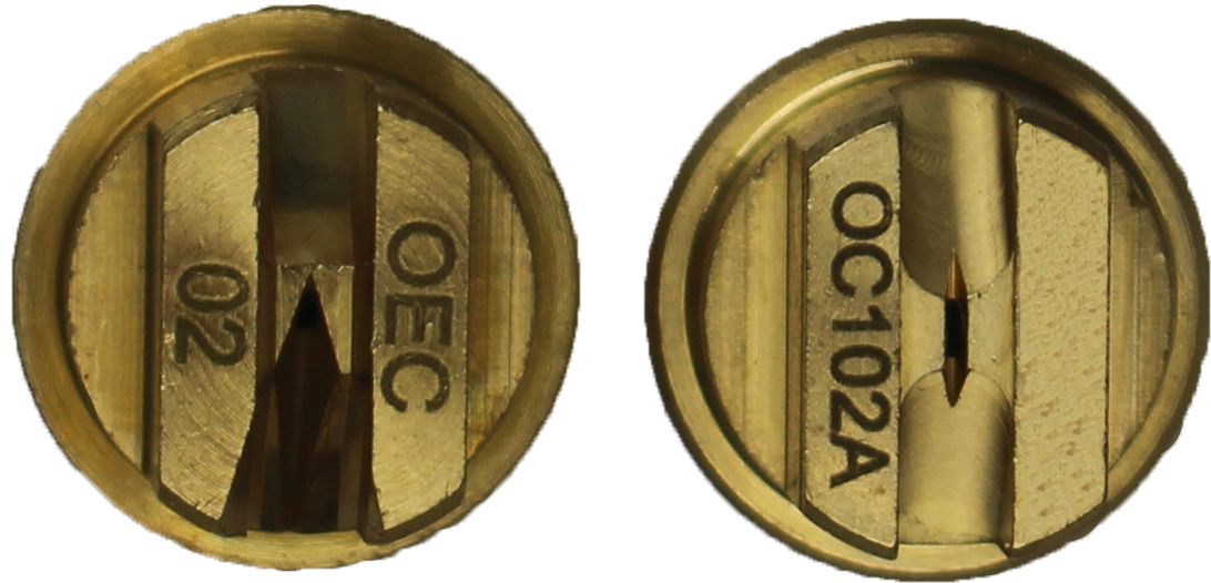 Nozzle 1/4 flat jet brass O-C1 0,2