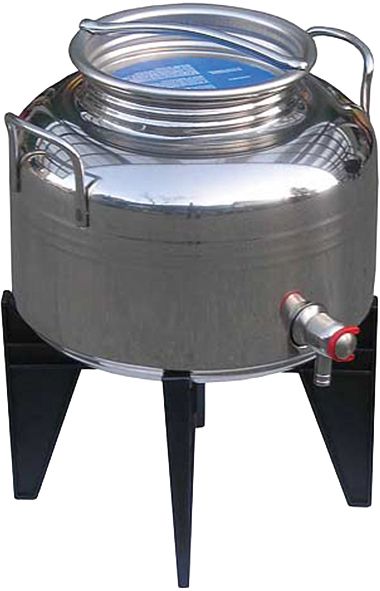 Edelstahlkanne 3lt + Inoxhahn 1/2“