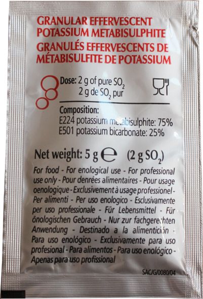 Efferbarrique Briefchen 5gr=2gr SO2