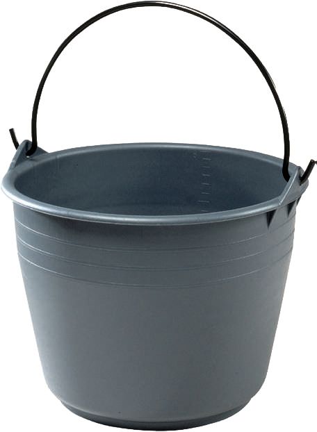 Agricultural bucket 25lt Ø37,5×27,8 grey