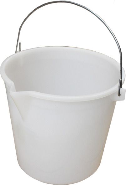 Secchio con becco 25lt pesante bianco