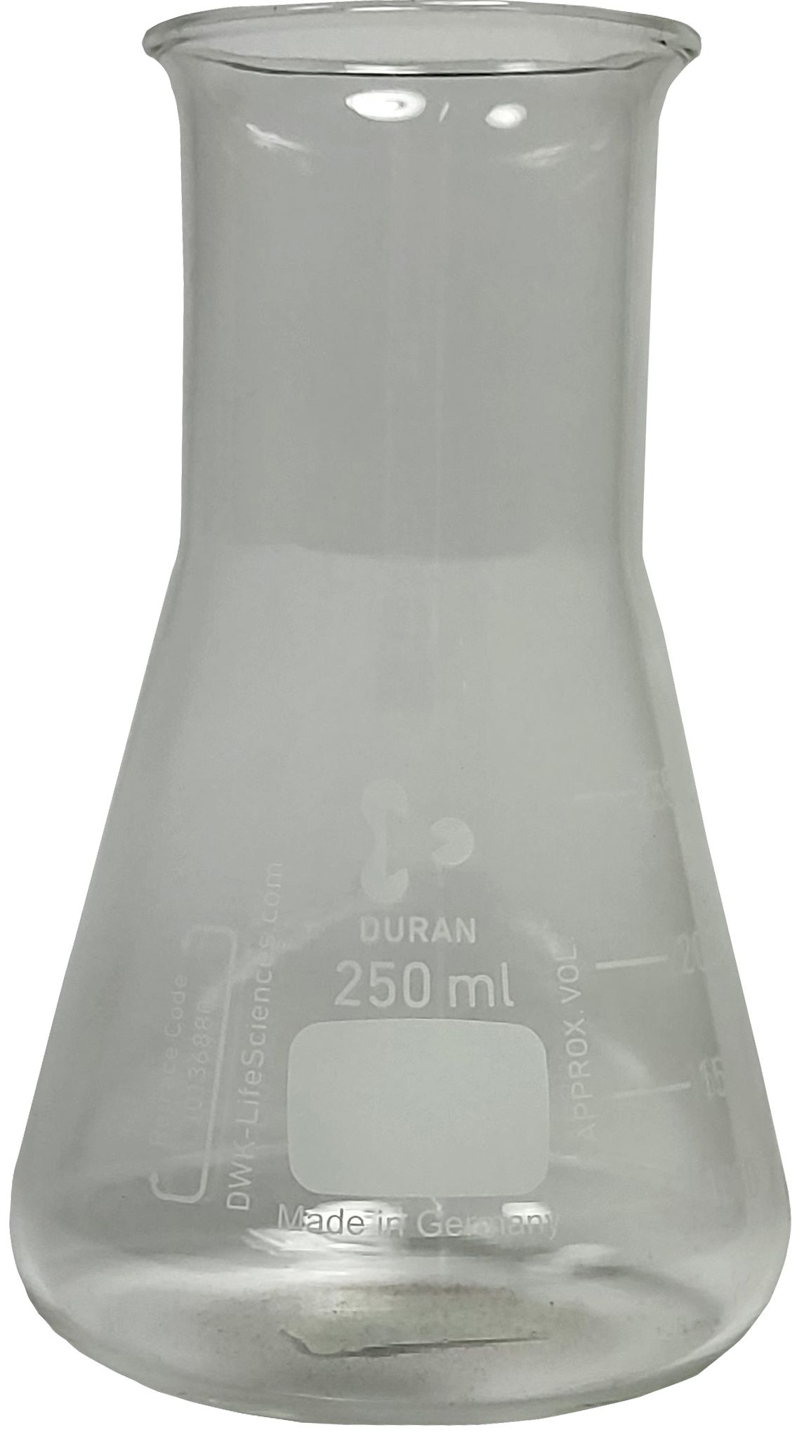 Erlenmeyer flask, large opening 250ml
