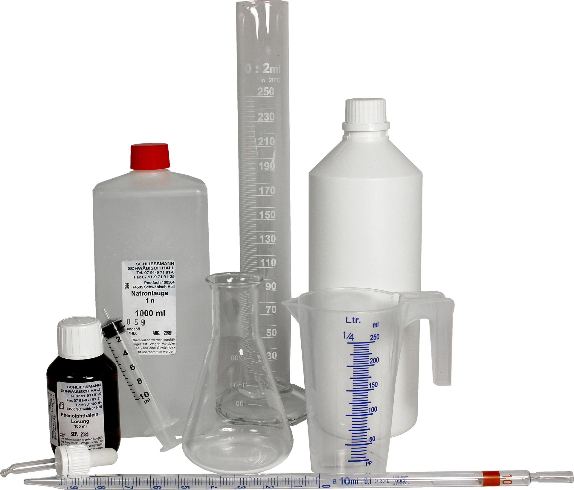 Acidity test kit for vinegar production