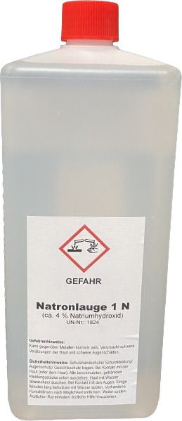 Kit analisi aciditá per aceto-Soda caustica 1N 1lt