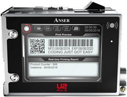 Inkjet printer for shelf life and lot 1-4 lines
