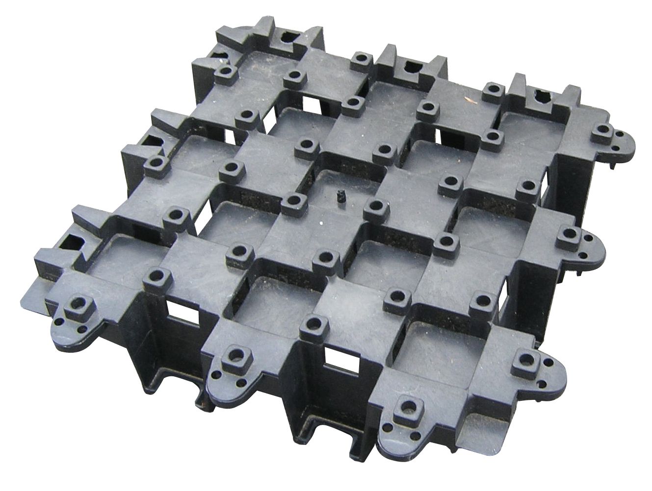 Trittplatte Steilhang schwarz 30x30cm 11St/m² teilw. offen