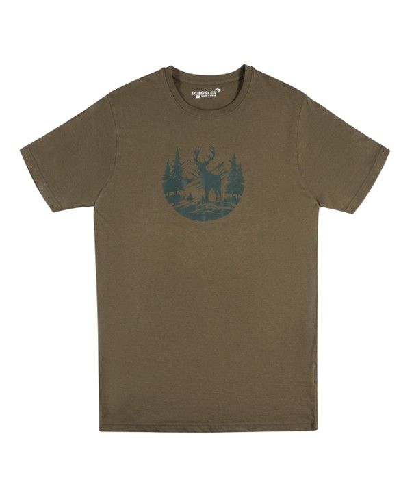 SB T-Shirt 8759 dark oliv „Deer“ S