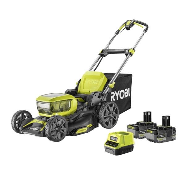 RY 18V Mower 46cm + 2x Batt. 5Ah