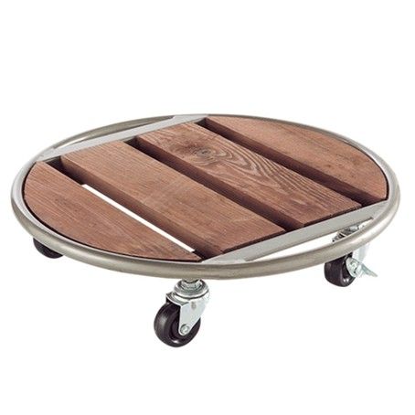 Trolley rotondo legno/metallo Ø35cm (100kg)