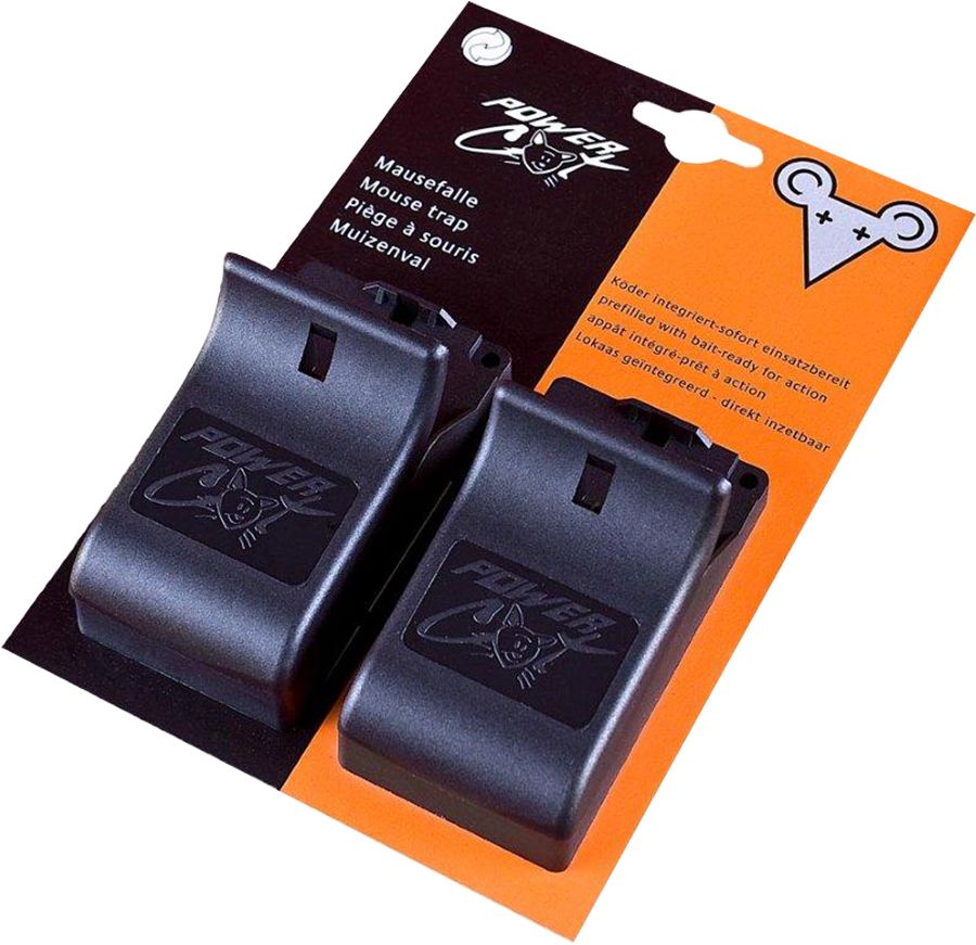 Trap mouse plastic+bait Powercat 2pcs 40pcs/ca