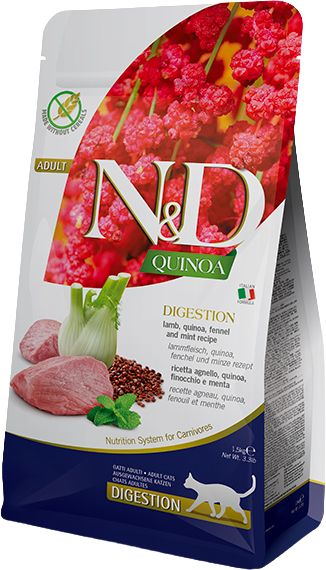 Farmina Cat N&D Quinoa Digestion Lamb Ad 300g off