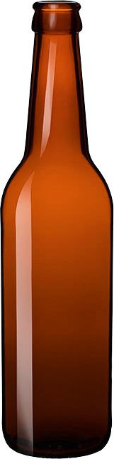 Flasche Bier Lneck 330ml TC26 braun Pack=12St