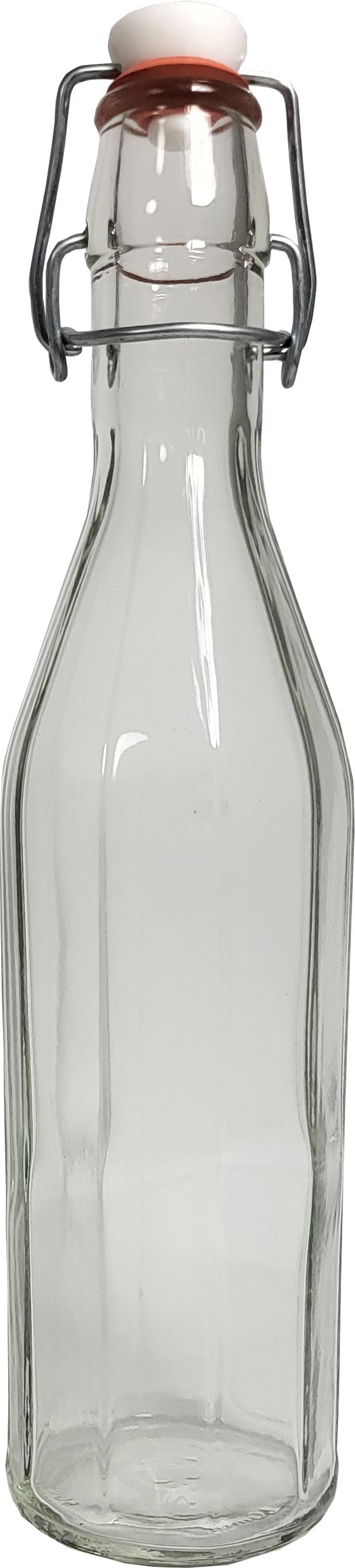 Flasche mit Bügelverschluss Costolata 0,5lt weiß