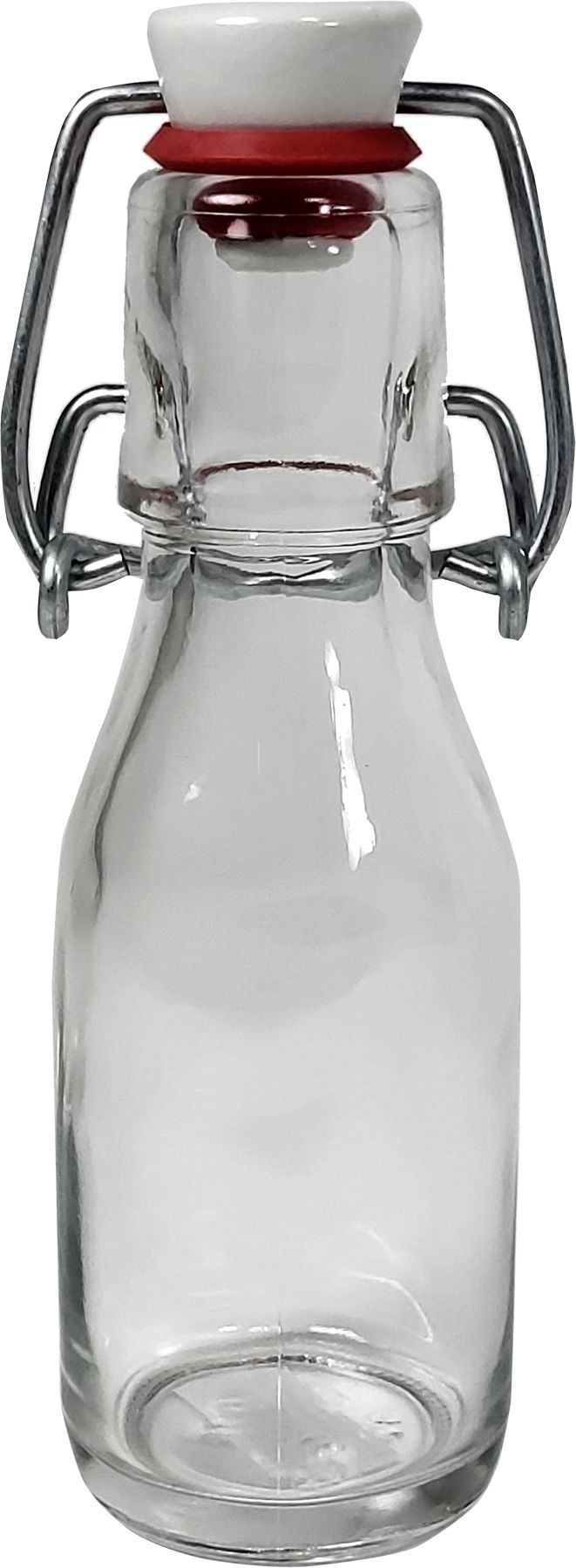 Bottiglia di grappa rotonda con tappo meccanico 100ml