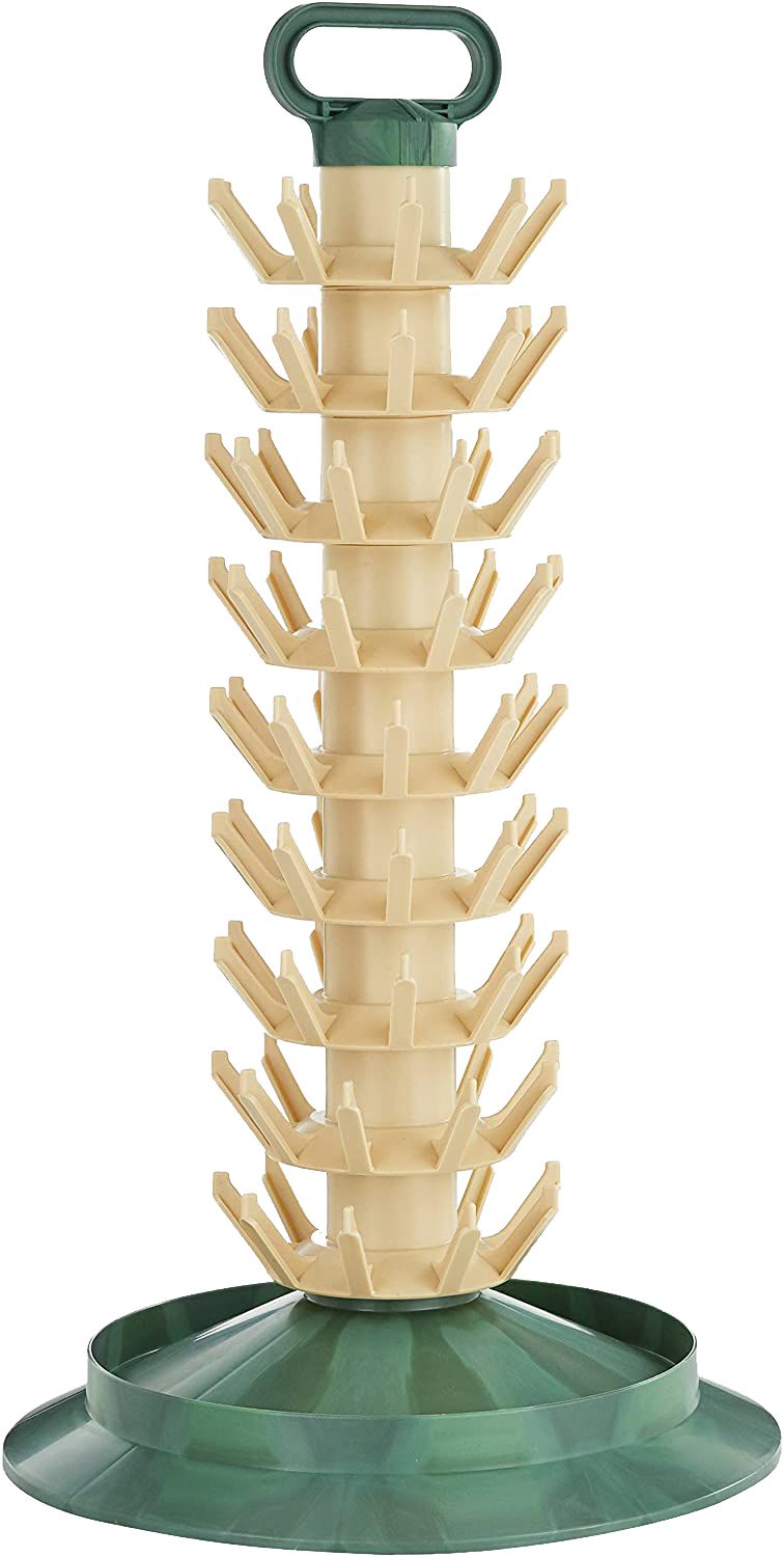 Bottle drainer for 81 bottles with handle