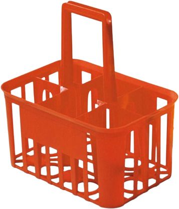 Portabottiglie rosso 6x1lt