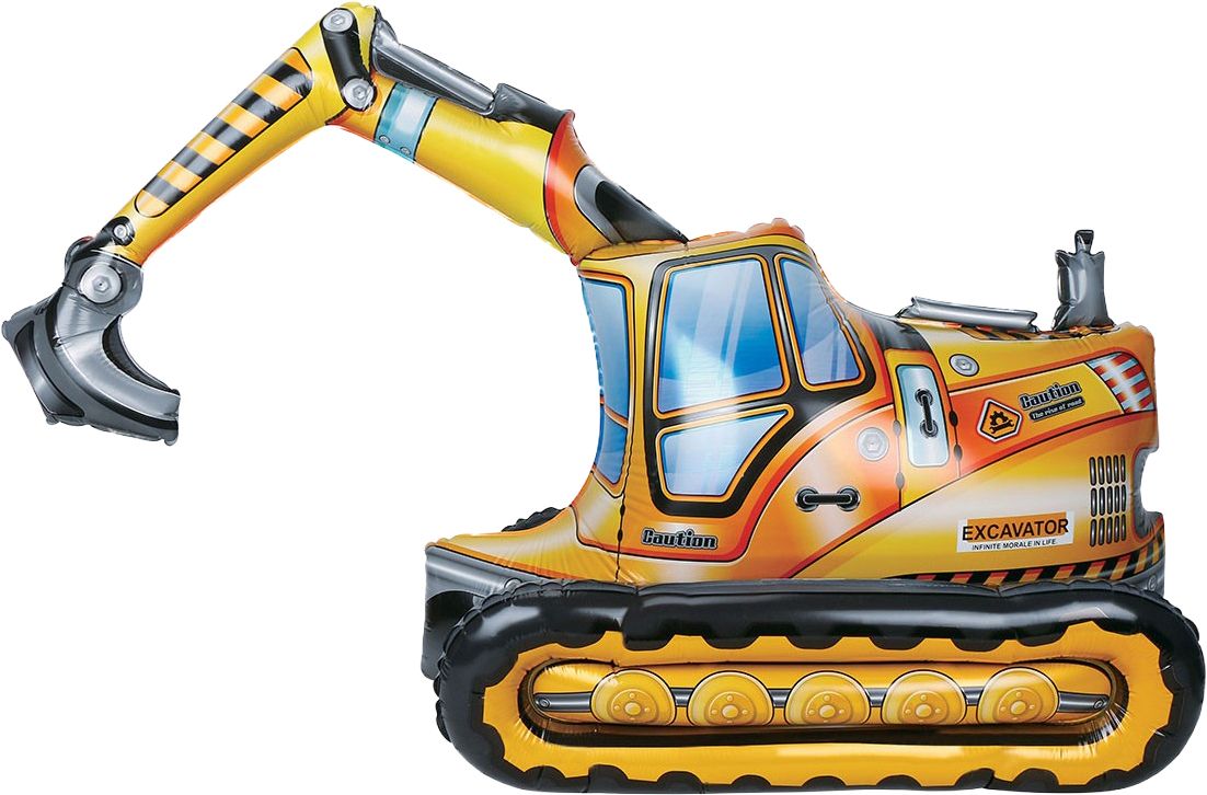 Foil balloon “Excavator” 4D 93cm
