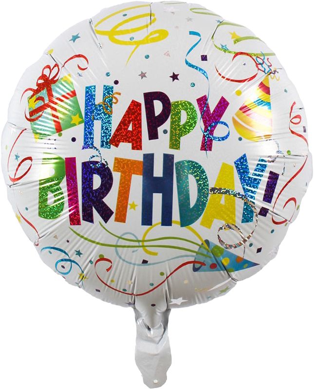 Foil balloon “Happy Birthday“ 45cm