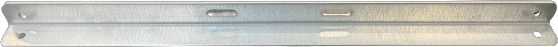 Staffa portafilo galv. 45cm 3mm oc.70-120mm+4buchi