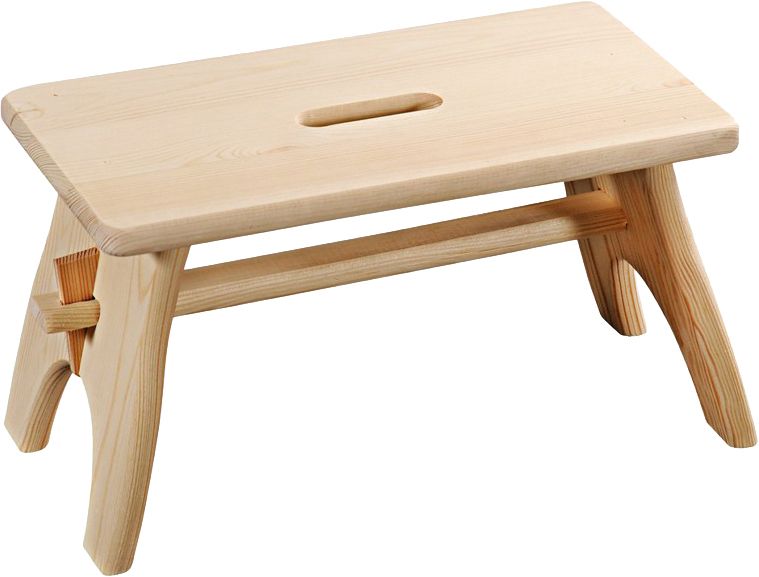 Foot bench pine 42×21,5×20,5cm