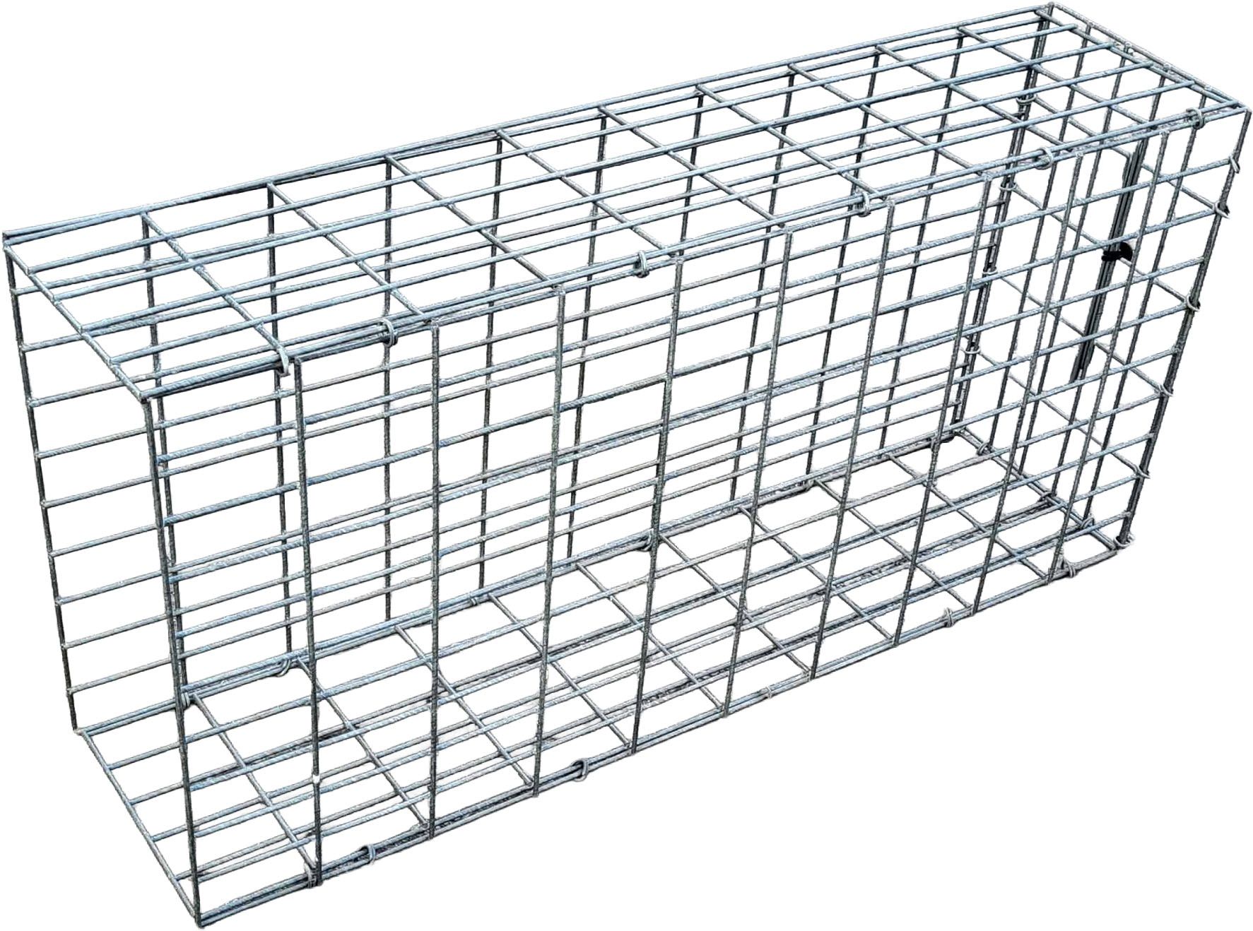 Gabionen Gitter Anbaukorb leer Zinkalu H100x100x25