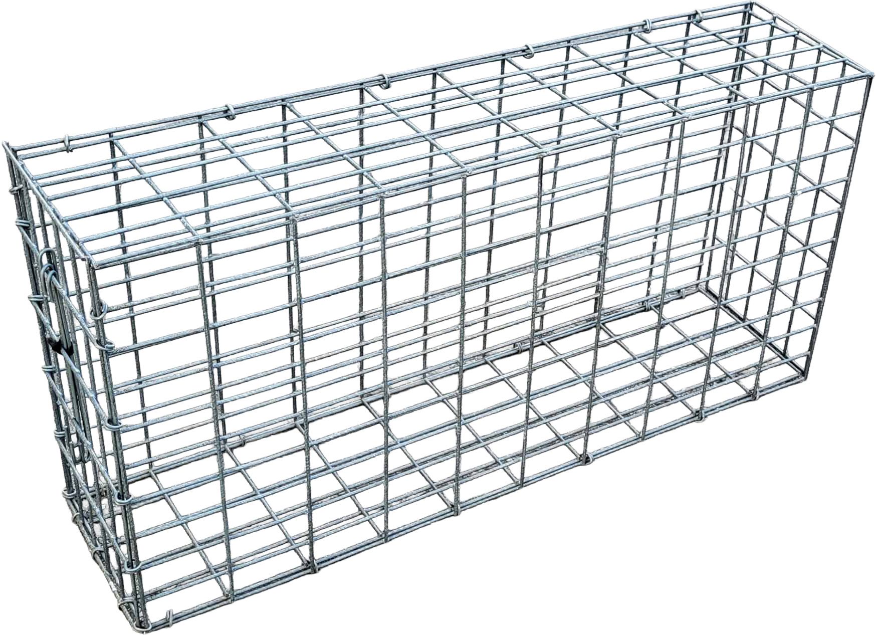 Gabbioni gabbia base vuota zincalu A100x100x25