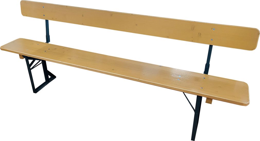 Beer Garden Set Bench 220x27cm with back