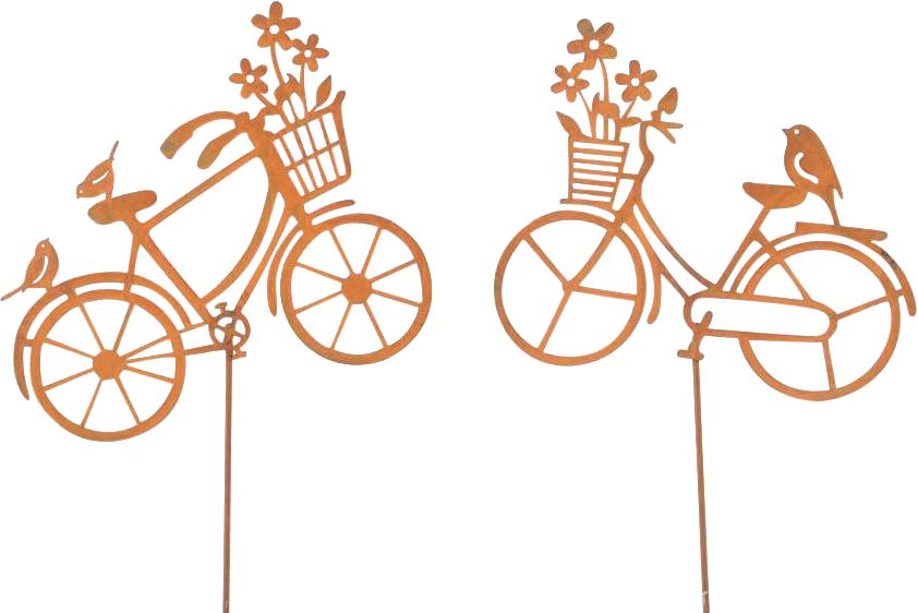 Gartenstecker Fahrrad Metall 11×34,5cm