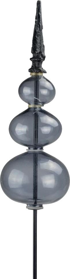 Garden plug glass blu 7x140cm