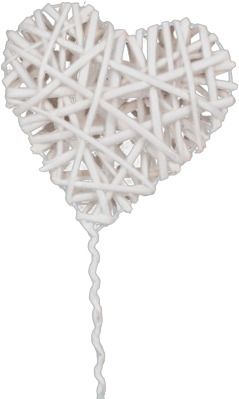 Gartenstecker Weidenherz 18/40cm