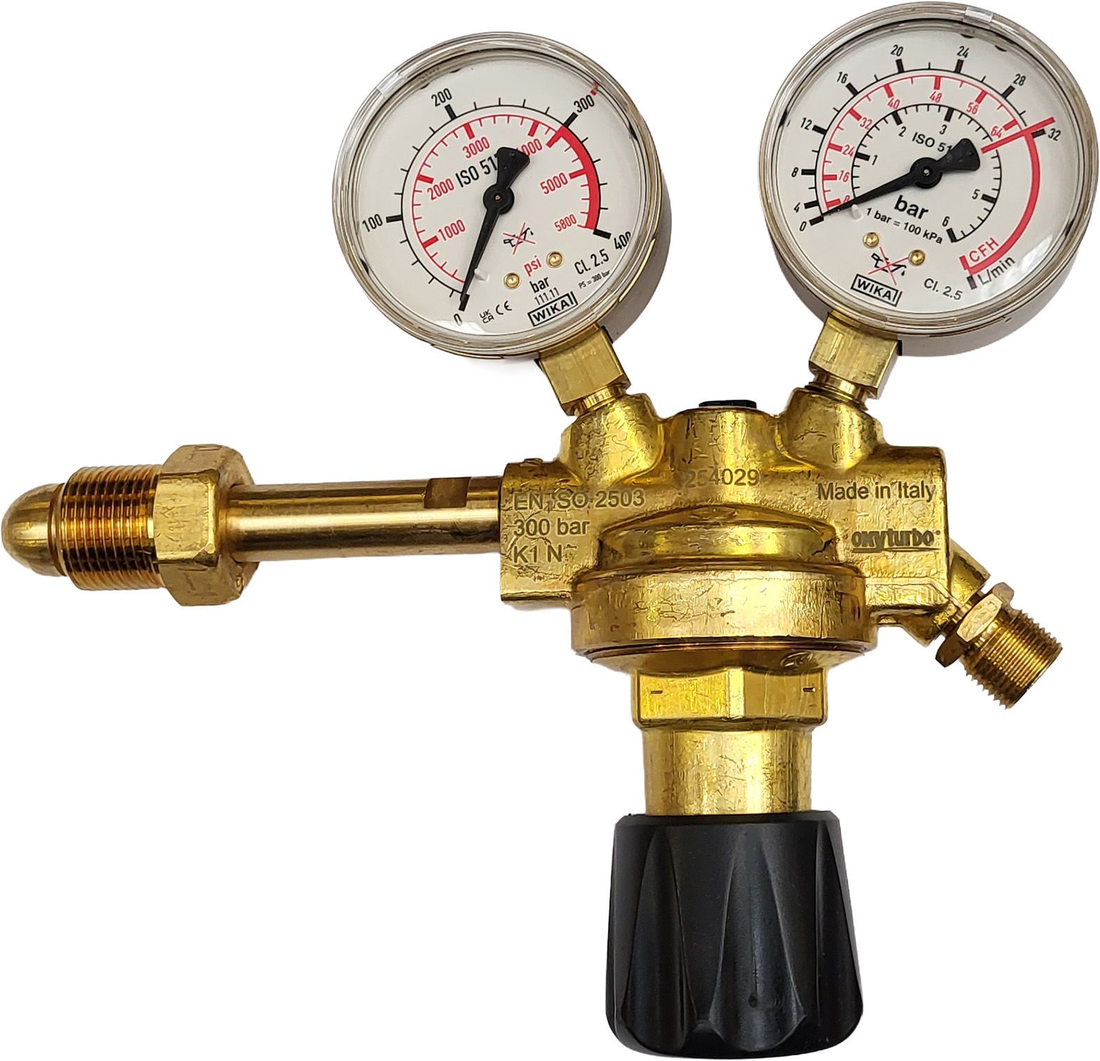 Gas Riduttore di pressione Argon/Corgon 4bar G3/8