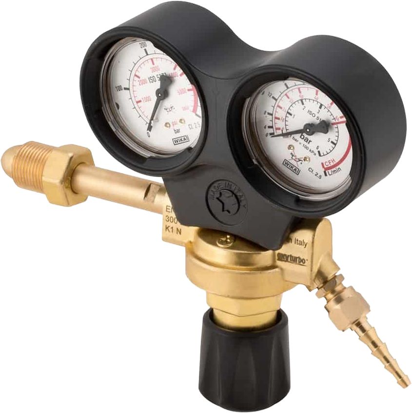 Gas Riduttore di pressione CO2 con cuffia 10bar G3/8
