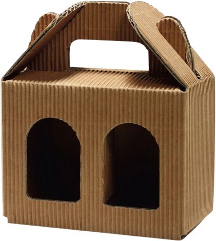 Gift box outer wave for 2 jars 12,4×6,2×9,3cm