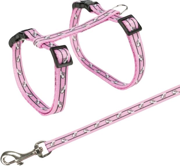 Pettorina+guinzaglio gatti 27-45cm/10mm 1,2m TX4142