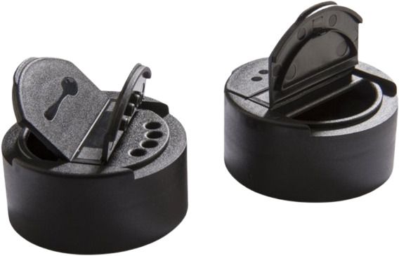 Spice jar – Lid with 2 openings black