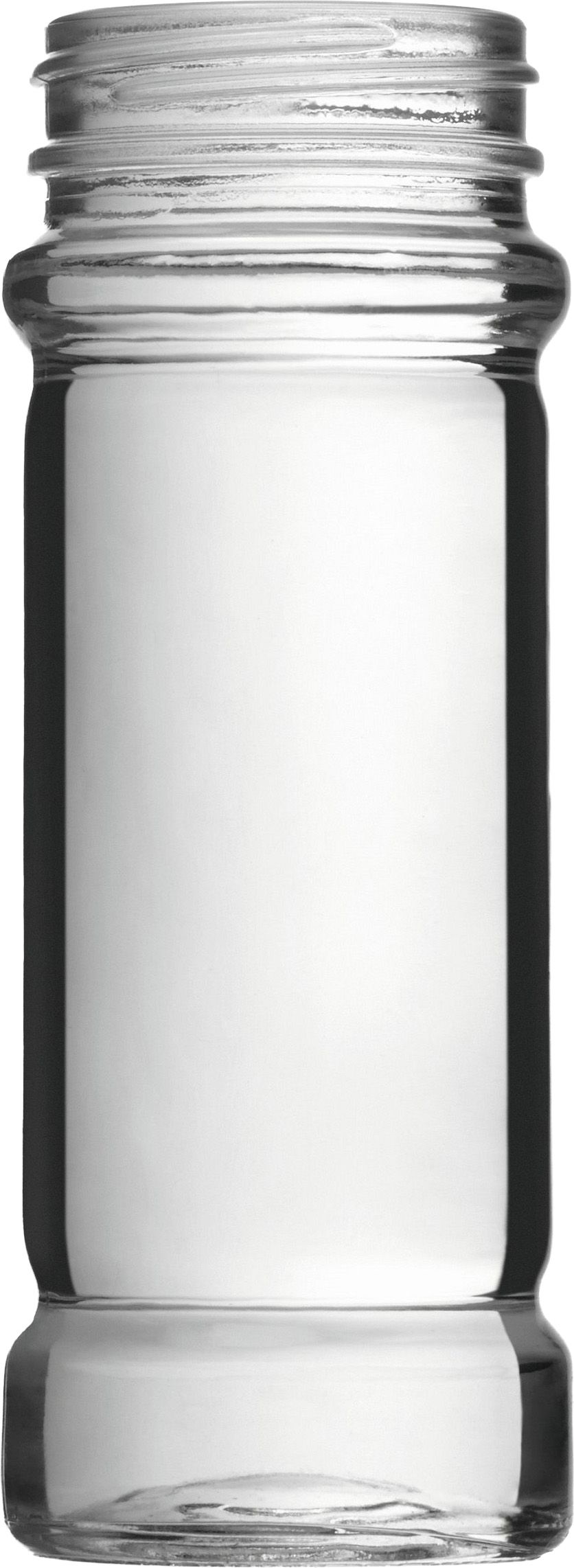 Spice jar 100ml clear glass Ø4,6xH12cm