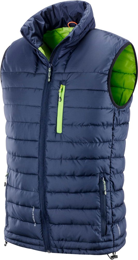 Gilet Sion gesteppt blau-lime S – 422053