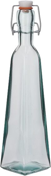 Glasflasche + Klappverschluss Pyramide 430CC