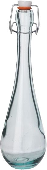 Glasflasche + Klappverschluss rund 300CC