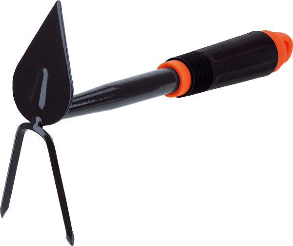 Hoe heart-shaped with 2-teeth in steel – 2000