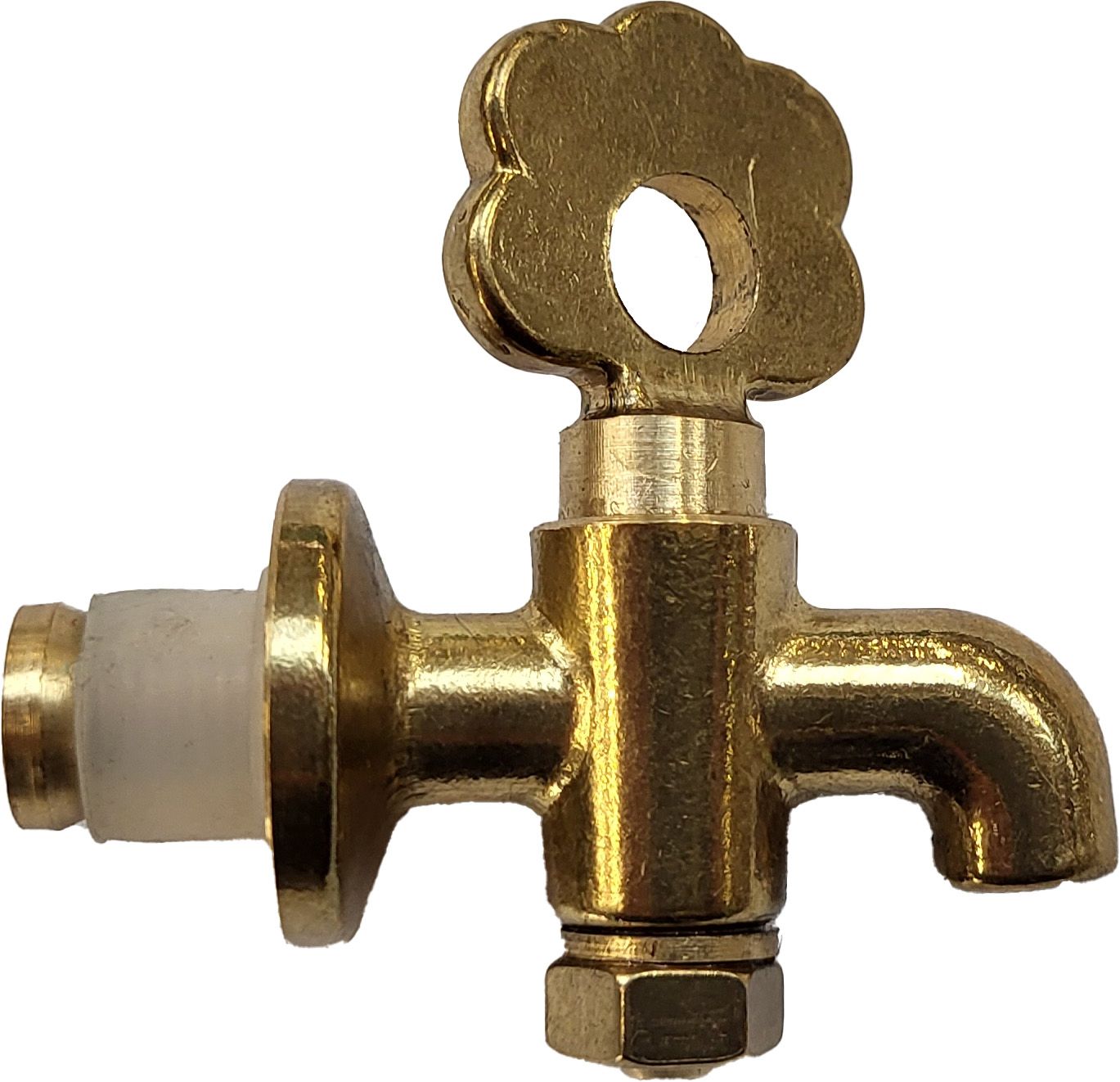 Rubinetto „Fiore“ per bottiglie vetro ottone 94