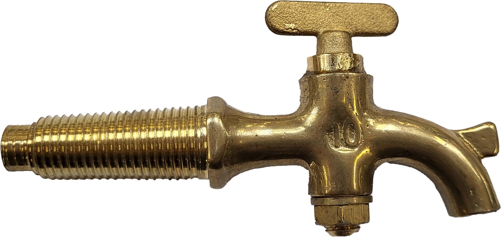 Rubinetto per botte ottone giallo 10mm 90