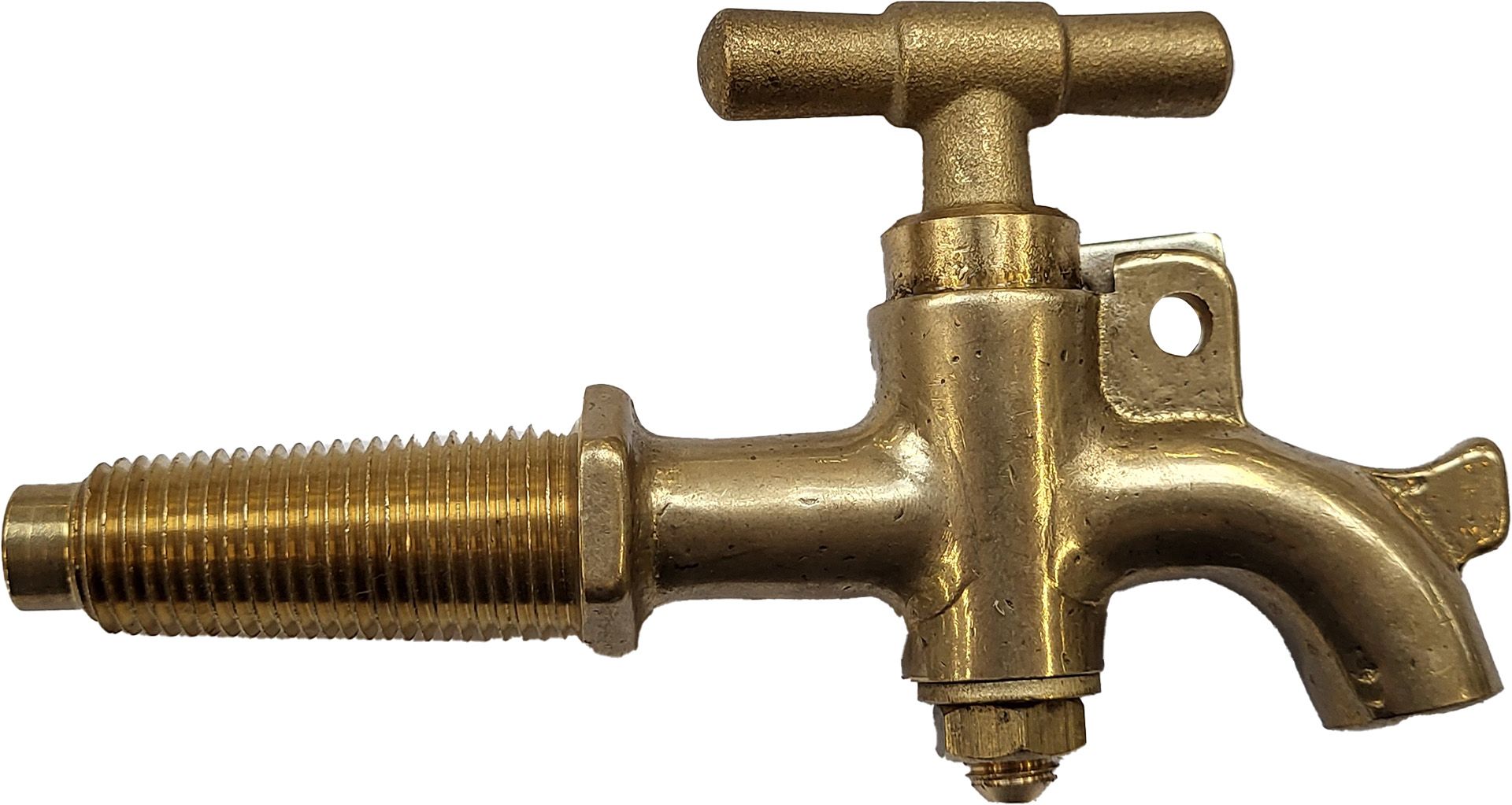Yellow-brass tap cask with hole for padlock n.3