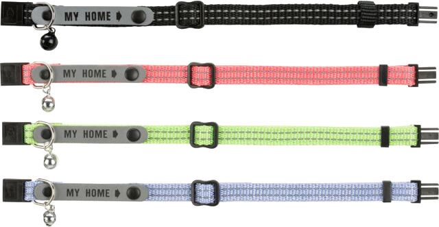 Cat collar with adress tag refl. TX41576