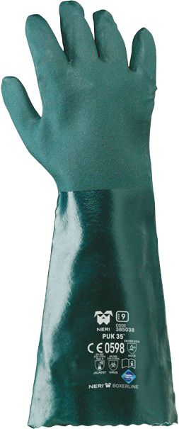Gloves acid resistant green 45cm 10/XL – 385041