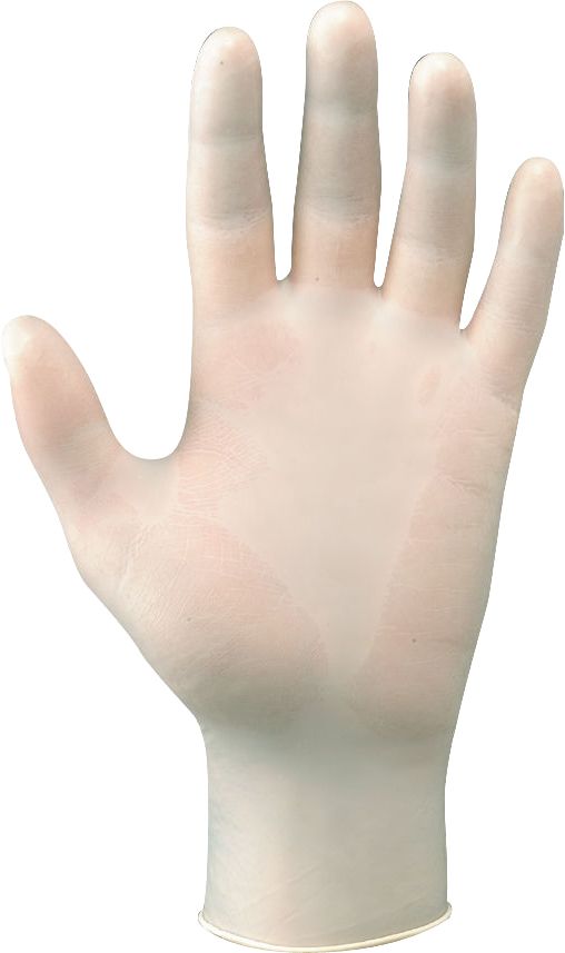 Guanto monouso LATEX 100pz 7/S 390013