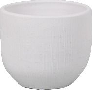 Flower pot ceramic notched Ø26cm H22cm medium