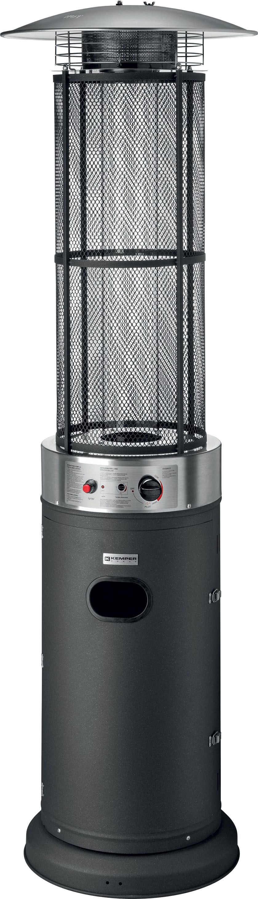 Gas stove outdoor Bahia stainless steel black 11kW